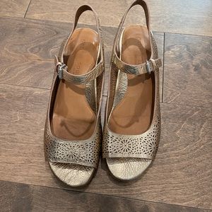 Gentle Souls Rose Gold Chunky Heels